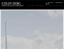 Tablet Screenshot of colindoig.com
